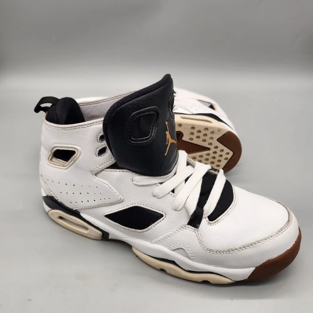 Jordan Flight Club 91 555333-121 White Basketball Shoes Size 7 Y 7M